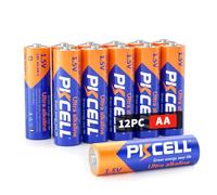 PKCELL AA Batteries, 1.5V Heavy Duty Double A Batteries,10-Year Shelf Life,High-Performance Alkaline AA Battery for Flashlights, Keyboards, Clocks, Toys, Remote Controls (12PCS)