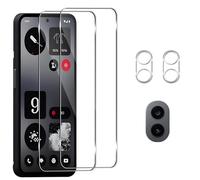 Pkila for Nothing CMF Phone 1 Screen Protector, 2+2 Pack Tempered Glass Protective Film & Camera Lens Protector with Easy-Installation Set 9H Hardness High Touch Reaction Screen Protector HD