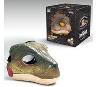 PKKP Dino Mask Headgear, Dino Mask Moving Jaw with Sound, Adjustable Size, Realistic Mask Dragon, Halloween, Party, Masquerade, Cosplay Gift Props (Green Mask)