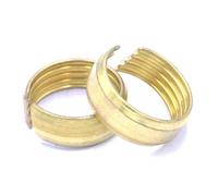 PKNVKZIDK 10pcs Fit Tube ID x OD 12x16mm Pex-AL-Pex Tube Brass Compression Fitting Ferrule Ring Floor Heating PKNVKZIDK