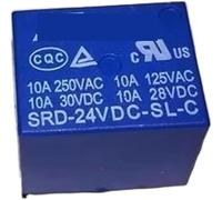 PKNVKZIDK 10PCS/lot 24V Power Relay T73-24V SRD-24VDC-SL-C PCB Type