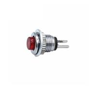 PKNVKZIDK 10pcs Red 2pin button Switch 8MM 0.5A 250V AC Reset Button Round Switch DS-101 PKNVKZIDK
