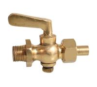 PKNVKZIDK 1pc BSPP 3/8" Brass Two-Way Cock Male-Union Thread Cock Valve Pressure Gauge Flexible Joint Welding Switch PKNVKZIDK