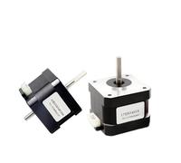PKNVKZIDK 1pcs 3401S DUAL SHAFT 1.8 Degree Nema 17 Stepper electronic starter .3A 28N.cm 4 Leads 42BYGH34 12V PKNVKZIDK