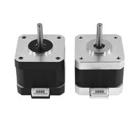 PKNVKZIDK 1PCS 42 Stepper electronic starter 17HS4401/17HS4401S Two Phases Four Lines 38mm High DC3.6V for 3D Printer Engraving Machine(Silver)