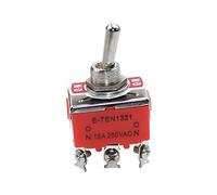PKNVKZIDK 1Pcs E-TEN1321 Toggle Switch 6PIN ON-ON Power Switch 15A 250V Rocker Head Switch 12mm PKNVKZIDK
