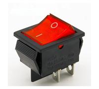PKNVKZIDK 2Pcs/Lot Red 4 Pin Light On/off Boat Button Switch 250V 16A AC AMP 125V/20A