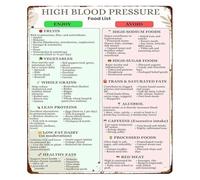PKNVKZIDK Brain Boost Foods Metal Sign Cognitive Function Nutrient Guide Omega Antioxidant Rich Choices Poster for Study Room Office Kitchen Wall Decor 8 X 12 inch