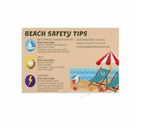 PKNVKZIDK Drowning Prevention Poster Beach Pool Water Tips Educational Canvas Print Wall-Art First Aid Decor Framed,12x18inch(30x45cm)