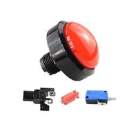 PKNVKZIDK Emergency Stop Switch 1pcs 60mm Game Accessories Button 60mm Convex Big Circle with Light Button Pattle Game Machine Big Circle Button Switch Reset(Red-1) PKNVKZIDK