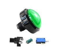 PKNVKZIDK Emergency Stop Switch 1pcs 60mm Game Accessories Button 60mm Convex Big Circle with Light Button Pattle Game Machine Big Circle Button Switch Reset(Green-1) PKNVKZIDK