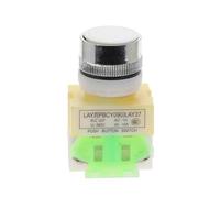 PKNVKZIDK Emergency Stop Switch 1pcs LAY37 Y090 22mm DPST 1NO 1NC Momentary Push Button switches 4 Screws 10A 660V PowerRed Green Blue Yellow White Black(4) PKNVKZIDK