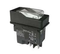 PKNVKZIDK Emergency Stop Switch DZ-6 220V Waterproof Electromagnetic Push Button Switch for Branch Shredder 15A 4-Pins 5 pins IP55(5pins) PKNVKZIDK
