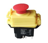 PKNVKZIDK Emergency Stop Switch Electromagnetic Pushbutton Switches Waterproof Emergency Stop Button Switch 16(12) A 10(8) A 250V 2HP 16A 220-240V KJD17B(KJD17B-GF-5P) PKNVKZIDK