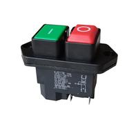 PKNVKZIDK Emergency Stop Switch Electromagnetic Pushbutton Switches Waterproof Emergency Stop Button Switch 16(12) A 10(8) A 250V 2HP 16A 220-240V KJD17B(KJD17B-C-4P) PKNVKZIDK