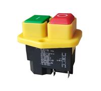 PKNVKZIDK Emergency Stop Switch Electromagnetic Pushbutton Switches Waterproof Emergency Stop Button Switch 16(12) A 10(8) A 250V 2HP 16A 220-240V KJD17B(KJD17B-B-4P) PKNVKZIDK