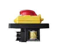 PKNVKZIDK Emergency Stop Switch KJD12 Electromagnetic Switch 4Pins Emergency Stop Pushbutton Switches for Electrical Carpentry Tools 16A AC 220-240V PKNVKZIDK
