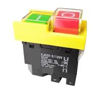 PKNVKZIDK Emergency Stop Switch KJD20-2 120V 220V 4Pin 10(8) A Electromagnetic Power On Off Pushbutton Switches Industrial Waterproof Push Button Switch(110V) PKNVKZIDK