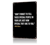 PKNVKZIDK Farmhouse Style Aluminum Sign Inspirational Painter Quote We Don't Make Mistakes Basement Art 8 X 12 inch