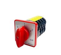 PKNVKZIDK HZ5 3 Position Rotary Cam Switch 20A 4 Pole 4kw Changeover Selector HZ5-20/4 M08 PKNVKZIDK