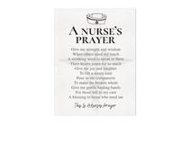 PKNVKZIDK Minimalist Nurse Gift - A Nurse's Prayer Quote in Modern Typography on Canvas, Simple & Elegant Wall Art for Clinic, Office or Bedroom Unframed,12x18inch(30x45cm)