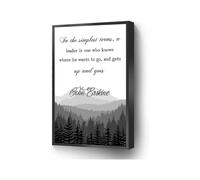 PKNVKZIDK Motivational Leadership Saying Canvas, Guide and Direction Quote Art for Office or Library Framed,12x18inch(30x45cm)