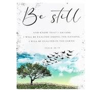 PKNVKZIDK Psalm 46:10 Scripture Sign - “Be Still and Know That I Am God” Modern Poster, Inspirational Wall Decor for Home & Office Unframed,16x24inch(40x60cm)