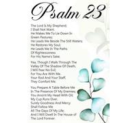 PKNVKZIDK Religious Scripture Poster Biblical Verse Wall-Art Inspirational Christian Gift for Home Office Prayer Room Faith Based Decor Comforting Quote Unframed,16x24inch(40x60cm)