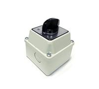 PKNVKZIDK SZW26/LW26-20 20A 2 Position 4 Screw Off ON Selector Changeover Rotary Cam Switch with Waterproof Sealed Box PKNVKZIDK