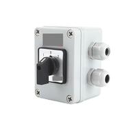 PKNVKZIDK SZW26/LW26-20 D303.3 20A 3 Pole 12 Screws Rotary Cam Changeover Switch With Sealed Box