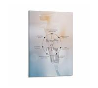 PKNVKZIDK Vital Fluids Life Theme Art Canvas Poster for Science or Theme Space Conceptual Decor Framed,08x12inch(20x30cm)