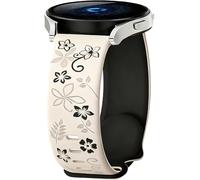 PKQTOP Flower Replacement Band for Amazfit GTR Mini 42mm/GTS 4/4 Mini/3/2/2e/2Mini, 20mm Sport Bracelet Silicone Watch Strap for Amazfit Active 2/Active 3/Bip 3 Pro/U/S/S Lite