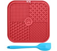 PKQTOP Lick Mat for Dogs, Dog Licking Pad, BPA-Free Lick Pad, Lick Mat, Slow Feeder with 1 Piece Silicone Spatula, Dog Lick Mat for Dogs Bathing, Training, Grooming and Claw Care