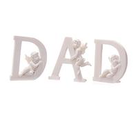 PKR White Cherub D A D Letters - Set of 3 Letters