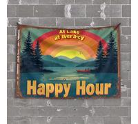 PKRD Bar For Man Cave Enjoy Our Happy Hour Special Today! Tapestry Room Door Decor Unique Tapestry(75X100CM)