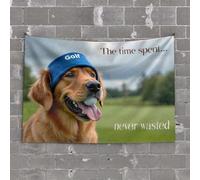 PKRD Bar For Man Cave The Time Spent Playing Golf Is Never Wasted. Tapestry Sports Bar Decor Man Cabe Decor(100X150CM)