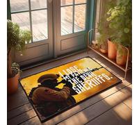 PKRD Front Porch Layered Rug I Lose My Patience, The Devil Sheriffs. Doormat Decor For Man Cave Welcome Rugs Front Door Indoor(50X80CM)