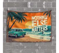 PKRD Home Decor For Men Nothing Else Matters But This Vintage Beach Drive. Tapestry Funny Room Decor Funny Room Decor(100X150CM)
