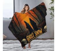 PKRD Large Throw Blanket Ghost Show: Spook Spectacle In The Haunted Woods Flannel Blanket Easter Gifts Personalized Baby Blanket(127x100cm)