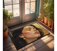 PKRD Personalized Door Mats For Front Door Golden Tears, Elegance In Motion. Doormat Front Door Mats Outdoor Large Funny Office Decor(50X80CM)
