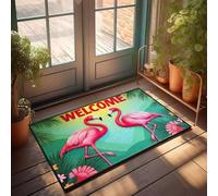 PKRD Personalized Door Mats For Front Door Welcome To The Tropical Paradise! Doormat Front Door Mats Outdoor Large Funny Office Decor(50X80CM)