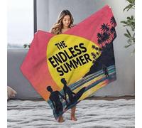 PKRD Plush Blanket Surfers Enjoying An Endless Summer Sunset. Flannel Blanket Fleece Blankets Fleece Blankets(150x200cm)