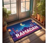 PKRD Retro Rugs Ramadan Kareem, May Blessings Fill Your Home. Doormat Teen Room Decor Fall Welcome Mats Outdoor(50X80CM)