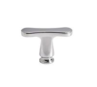 PKSADCLD Cabinet knobs Shape Knobs Furniture Vintage Solid Brass Kitchen Cabinet and Handles Closet Door Dresser Drawer Drawer pulls(Bright Silver-T)