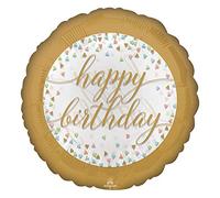 (PKT) 1 Happy Birthday Confetti Fun Foil Balloon (Standard S40)