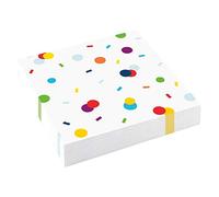 (PKT) 20 Confetti Birthday Luncheon Napkins 33cm