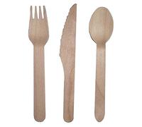 (PKT) 24 Pk Wooden Cutlery