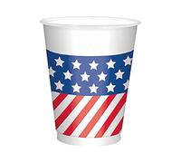 (PKT) 4th July USA Plastic Cups 473ml (25 pk)