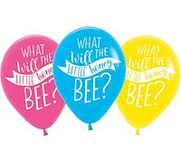 (PKT) 6 Pack What Will It Bee? Latex Balloons 28cm