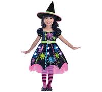 (PKT) (9905051) Child Girls Spider Witch Costume (4-6yr)